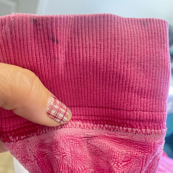 VS PINK HTF VIBTAGE RARE BLING “INVITE ONLY” FAUX FUR HOODIE sz. L - Picture 8 of 8